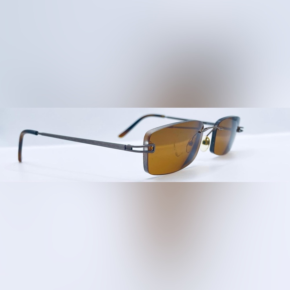 Saige Bronze Oval Sunglasses Frames Only